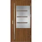 Ocelové vchodové dveře - MELK 1 - Ořech, Label Inox Ocelové vchodové dveře ERKADO - MELK 1 - Ořech, Label Inox