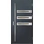 Ocelové vchodové dveře - MELK 2 - Antracit Struktura, Label Inox Ocelové vchodové dveře ERKADO - MELK 2 - Antracit Struktura, Label Inox