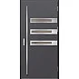 Ocelové vchodové dveře - MELK 2 - Hladký Antracit, Label Inox Ocelové vchodové dveře ERKADO - MELK 2 - Hladký Antracit, Label Inox