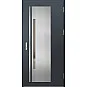 Ocelové vchodové dveře - MURTER 1 - Antracit Struktura, Label Inox Ocelové vchodové dveře ERKADO - MURTER 1 - Antracit Struktura, Label Inox