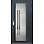 Ocelové vchodové dveře - MURTER 2 - Antracit Struktura, Label Inox Ocelové vchodové dveře ERKADO - MURTER 2 - Antracit Struktura, Label Inox