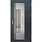 Ocelové vchodové dveře - MURTER 3 - Antracit Struktura, Label Inox Ocelové vchodové dveře ERKADO - MURTER 3 - Antracit Struktura, Label Inox