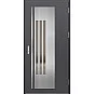Ocelové vchodové dveře - MURTER 3 - Hladký Antracit, Label Inox Ocelové vchodové dveře ERKADO - MURTER 3 - Hladký Antracit, Label Inox