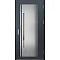 Ocelové vchodové dveře ERKADO - MURTER 4 - Antracit Struktura, Label Inox