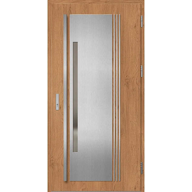 Ocelové vchodové dveře ERKADO - MURTER 4 - Winchester, Label Inox