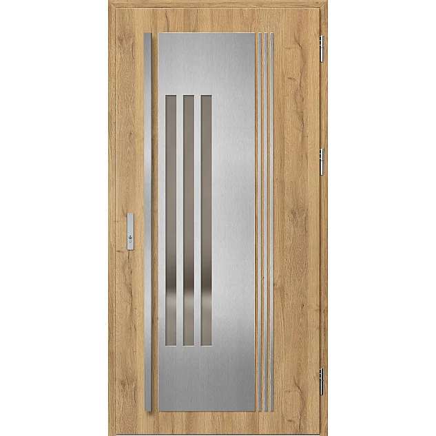 Ocelové vchodové dveře - MURTER 6 - Dub Natur, Label Inox Ocelové vchodové dveře ERKADO - MURTER 6 - Dub Natur, Label Inox