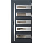 Ocelové vchodové dveře ERKADO - RODING 2 - Antracit Struktura, Label Inox