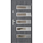 Ocelové vchodové dveře ERKADO - RODING 2 - Dub Antracit, Label Inox