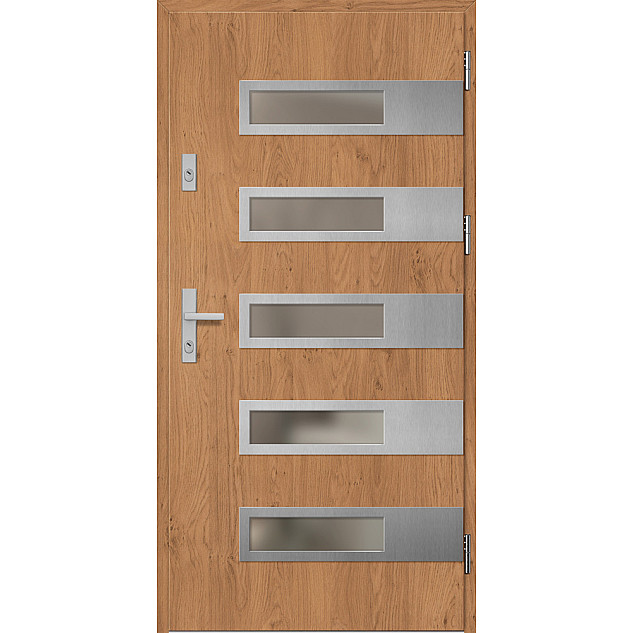 Ocelové vchodové dveře ERKADO - RODING 2 - Winchester, Label Inox