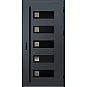 Ocelové vchodové dveře - SAMEDAN 1 - Antracit Struktura, Label Black Ocelové vchodové dveře ERKADO - SAMEDAN 1 - Antracit Struktura, Label Black