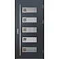 Ocelové vchodové dveře - SAMEDAN 1 - Antracit Struktura, Label Inox Ocelové vchodové dveře ERKADO - SAMEDAN 1 - Antracit Struktura, Label Inox
