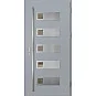 Ocelové vchodové dveře - SAMEDAN 1 - Šedá, Label Inox Ocelové vchodové dveře ERKADO - SAMEDAN 1 - Šedá, Label Inox