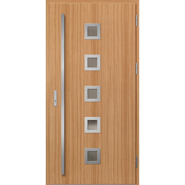Ocelové vchodové dveře - SAMEDAN 2 - Borovice horská, Label Inox Ocelové vchodové dveře ERKADO - SAMEDAN 2 - Borovice horská, Label Inox