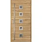 Ocelové vchodové dveře - SAMEDAN 2 - Dub Natur Příčný, Label Inox Ocelové vchodové dveře ERKADO - SAMEDAN 2 - Dub Natur Příčný, Label Inox