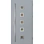 Ocelové vchodové dveře - SAMEDAN 2 - Šedá, Label Inox Ocelové vchodové dveře ERKADO - SAMEDAN 2 - Šedá, Label Inox