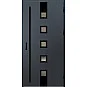 Ocelové vchodové dveře - SAMEDAN 3 - Antracit Struktura, Label Black Ocelové vchodové dveře ERKADO - SAMEDAN 3 - Antracit Struktura, Label Black