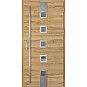 Ocelové vchodové dveře - SAMEDAN 3 - Dub Natur Příčný, Label Inox Ocelové vchodové dveře ERKADO - SAMEDAN 3 - Dub Natur Příčný, Label Inox