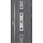 Ocelové vchodové dveře - SAMEDAN 4 - Dub Antracit, Label Inox Ocelové vchodové dveře ERKADO - SAMEDAN 4 - Dub Antracit, Label Inox