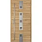 Ocelové vchodové dveře - SAMEDAN 4 - Dub Natur Příčný, Label Inox Ocelové vchodové dveře ERKADO - SAMEDAN 4 - Dub Natur Příčný, Label Inox