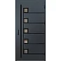 Ocelové vchodové dveře - SAMEDAN 5 - Antracit Struktura, Label Black Ocelové vchodové dveře ERKADO - SAMEDAN 5 - Antracit Struktura, Label Black