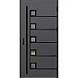 Ocelové vchodové dveře - SAMEDAN 5 - Hladký Antracit, Label Black Ocelové vchodové dveře ERKADO - SAMEDAN 5 - Hladký Antracit, Label Black
