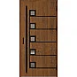 Ocelové vchodové dveře - SAMEDAN 5 - Ořech, Label Black Ocelové vchodové dveře ERKADO - SAMEDAN 5 - Ořech, Label Black