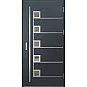 Ocelové vchodové dveře - SAMEDAN 5 - Antracit Struktura, Label Inox Ocelové vchodové dveře ERKADO - SAMEDAN 5 - Antracit Struktura, Label Inox