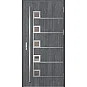 Ocelové vchodové dveře - SAMEDAN 5 - Dub Antracit, Label Inox Ocelové vchodové dveře ERKADO - SAMEDAN 5 - Dub Antracit, Label Inox