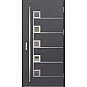 Ocelové vchodové dveře - SAMEDAN 5 - Hladký Antracit, Label Inox Ocelové vchodové dveře ERKADO - SAMEDAN 5 - Hladký Antracit, Label Inox
