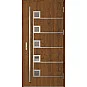 Ocelové vchodové dveře - SAMEDAN 5 - Ořech, Label Inox Ocelové vchodové dveře ERKADO - SAMEDAN 5 - Ořech, Label Inox