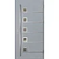 Ocelové vchodové dveře - SAMEDAN 5 - Šedá, Label Inox Ocelové vchodové dveře ERKADO - SAMEDAN 5 - Šedá, Label Inox