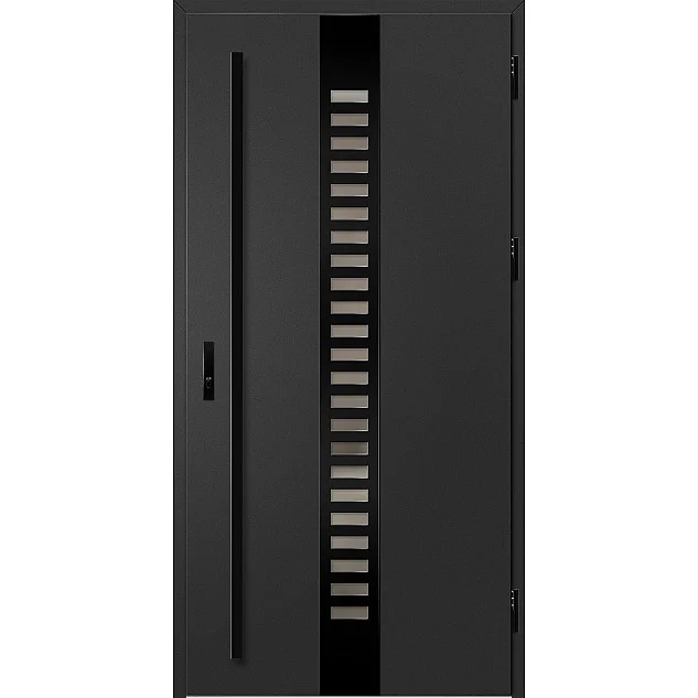 Ocelové vchodové dveře - SELTERS 1 - Černá, Label Black Ocelové vchodové dveře ERKADO - SELTERS 1 - Černá, Label Black