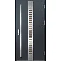 Ocelové vchodové dveře - SELTERS 1 - Antracit Struktura, Label Inox Ocelové vchodové dveře ERKADO - SELTERS 1 - Antracit Struktura, Label Inox