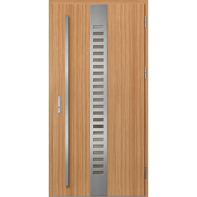 Ocelové vchodové dveře - SELTERS 1 - Borovice horská, Label Inox Ocelové vchodové dveře ERKADO - SELTERS 1 - Borovice horská, Label Inox