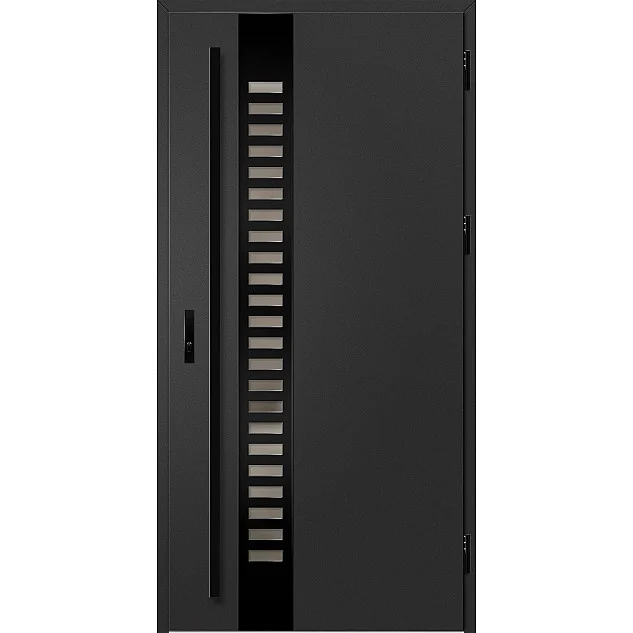 Ocelové vchodové dveře - SELTERS 2 - Černá, Label Black Ocelové vchodové dveře ERKADO - SELTERS 2 - Černá, Label Black