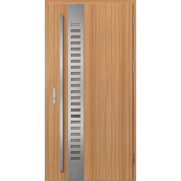 Ocelové vchodové dveře - SELTERS 2 - Borovice horská, Label Inox Ocelové vchodové dveře ERKADO - SELTERS 2 - Borovice horská, Label Inox
