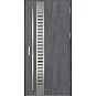 Ocelové vchodové dveře - SELTERS 2 - Dub Antracit, Label Inox Ocelové vchodové dveře ERKADO - SELTERS 2 - Dub Antracit, Label Inox