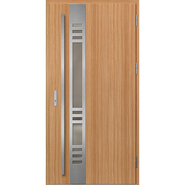Ocelové vchodové dveře - SELTERS 3 - Borovice horská, Label Inox Ocelové vchodové dveře ERKADO - SELTERS 3 - Borovice horská, Label Inox