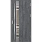 Ocelové vchodové dveře - SELTERS 3 - Dub Antracit, Label Inox Ocelové vchodové dveře ERKADO - SELTERS 3 - Dub Antracit, Label Inox