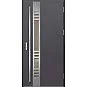 Ocelové vchodové dveře - SELTERS 3 - Hladký Antracit, Label Inox Ocelové vchodové dveře - SELTERS 3 - Hladký Antracit, Label Inox