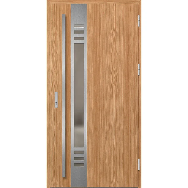 Ocelové vchodové dveře - SELTERS 4 - Borovice horská, Label Inox Ocelové vchodové dveře ERKADO - SELTERS 4 - Borovice horská, Label Inox