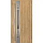 Ocelové vchodové dveře - SELTERS 4 - Dub Natur, Label Inox Ocelové vchodové dveře ERKADO - SELTERS 4 - Dub Natur, Label Inox