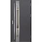 Ocelové vchodové dveře - SELTERS 4 - Hladký Antracit, Label Inox Ocelové vchodové dveře - SELTERS 4 - Hladký Antracit, Label Inox