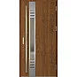 Ocelové vchodové dveře - SELTERS 4 - Ořech, Label Inox Ocelové vchodové dveře ERKADO - SELTERS 4 - Ořech, Label Inox