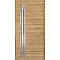Ocelové vchodové dveře - TREBUR 1 - Dub Natur Příčný, Label Inox Ocelové vchodové dveře ERKADO - TREBUR 1 - Dub Natur Příčný, Label Inox