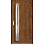 Ocelové vchodové dveře - TREBUR 1 - Ořech, Label Inox Ocelové vchodové dveře ERKADO - TREBUR 1 - Ořech, Label Inox