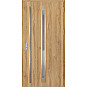 Ocelové vchodové dveře - TREBUR 2 - Dub Natur, Label Inox Ocelové vchodové dveře ERKADO - TREBUR 2 - Dub Natur, Label Inox