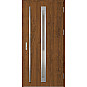 Ocelové vchodové dveře - TREBUR 2 - Ořech, Label Inox Ocelové vchodové dveře ERKADO - TREBUR 2 - Ořech, Label Inox