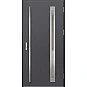 Ocelové vchodové dveře - TREBUR 3 - Hladký Antracit, Label Inox Ocelové vchodové dveře ERKADO - TREBUR 3 - Hladký Antracit, Label Inox
