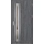 Ocelové vchodové dveře - TREBUR 4 - Dub Antracit, Label Inox Ocelové vchodové dveře ERKADO - TREBUR 4 - Dub Antracit, Label Inox